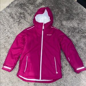 Columbia Pink Omni-heat Puffer Jacket